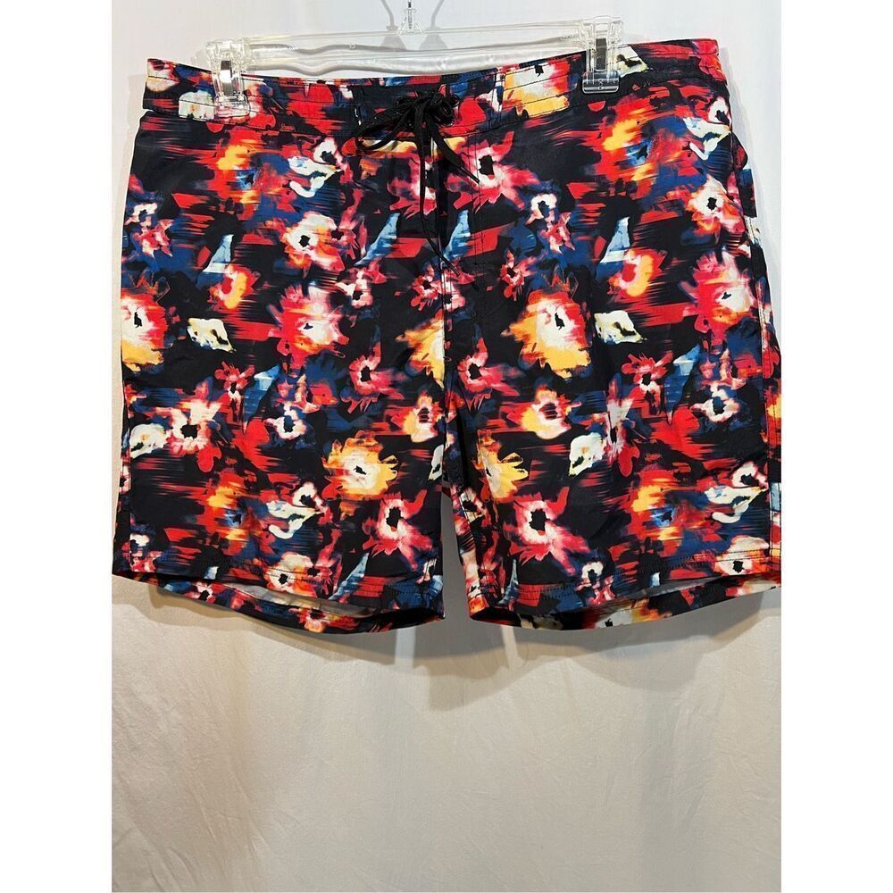 Rusty Mens Swim Trunks No Liner Multi Colored Size 38